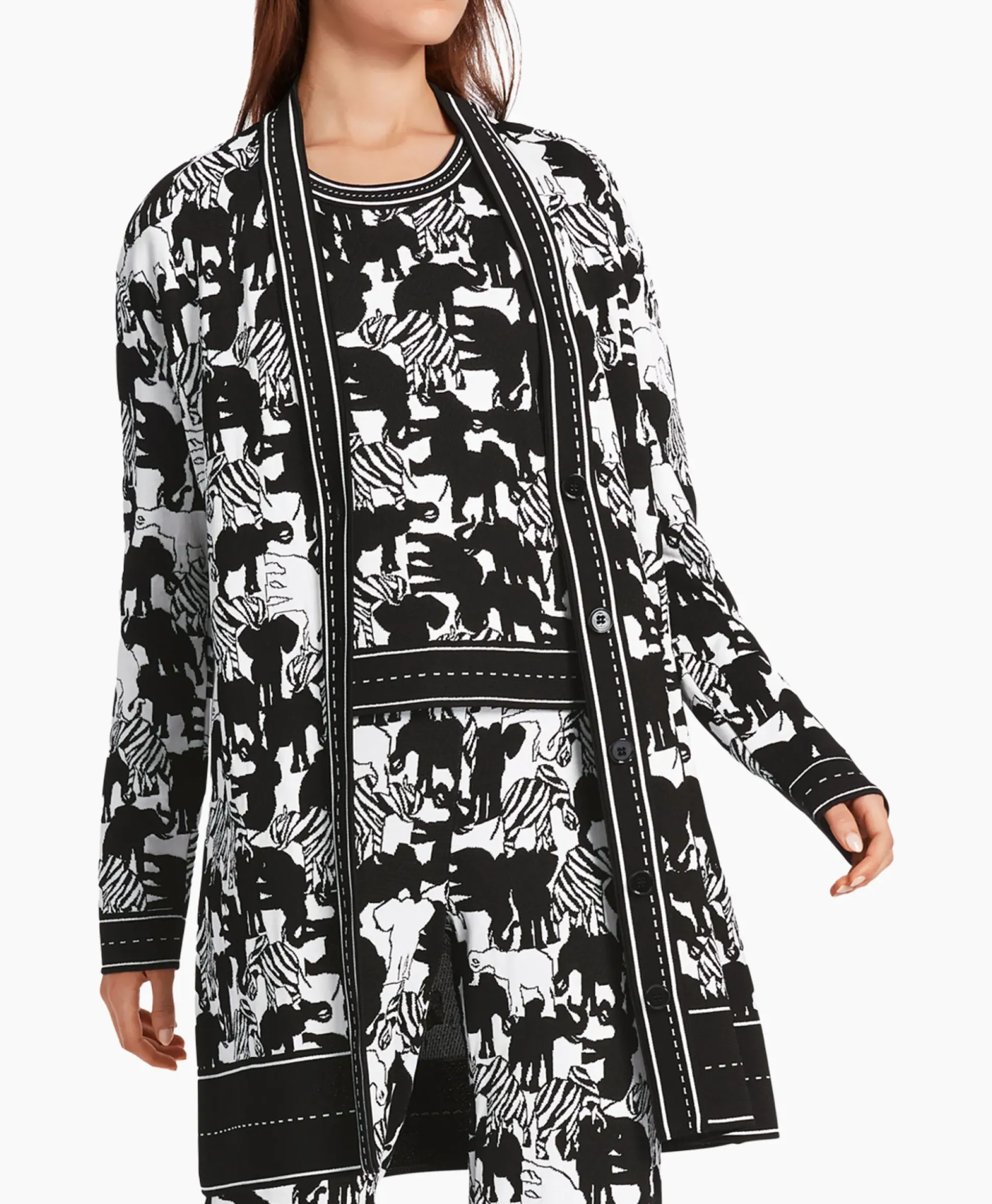 Marccain Collectie Vest Wc 39.18 M03 Print + 2 Kleurig