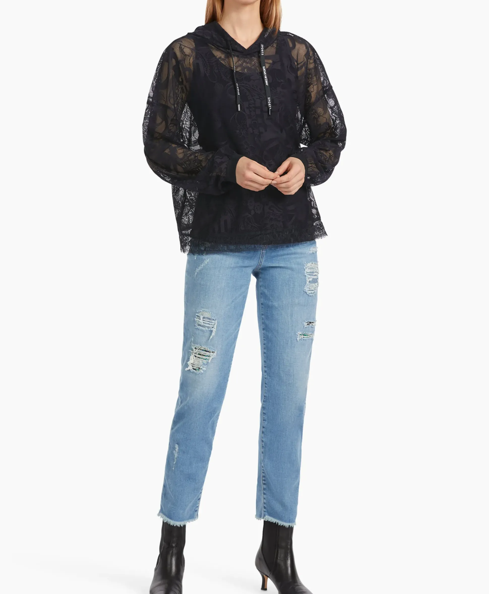 Marccain Sport Pullover Vs 44.15 W59 Blauw