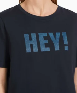 Marccain Sport T-Shirt Vs 48.20 J19 Midden Blauw