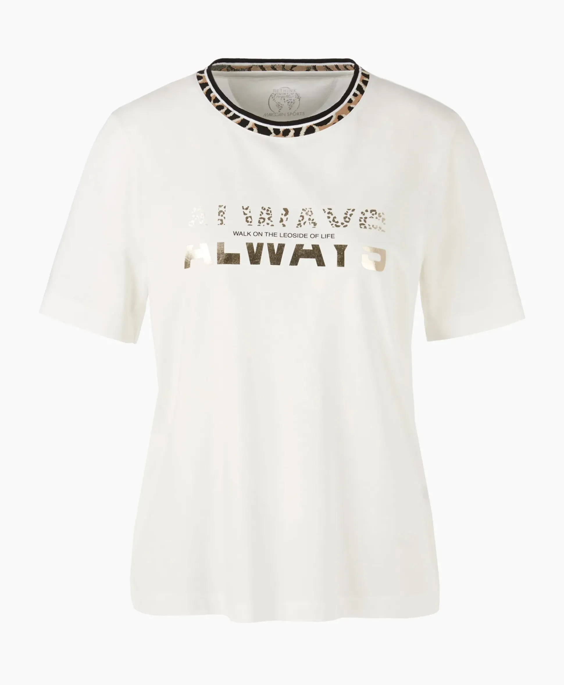 Marccain Sport T-Shirt Ws 48.20 J27 Off White
