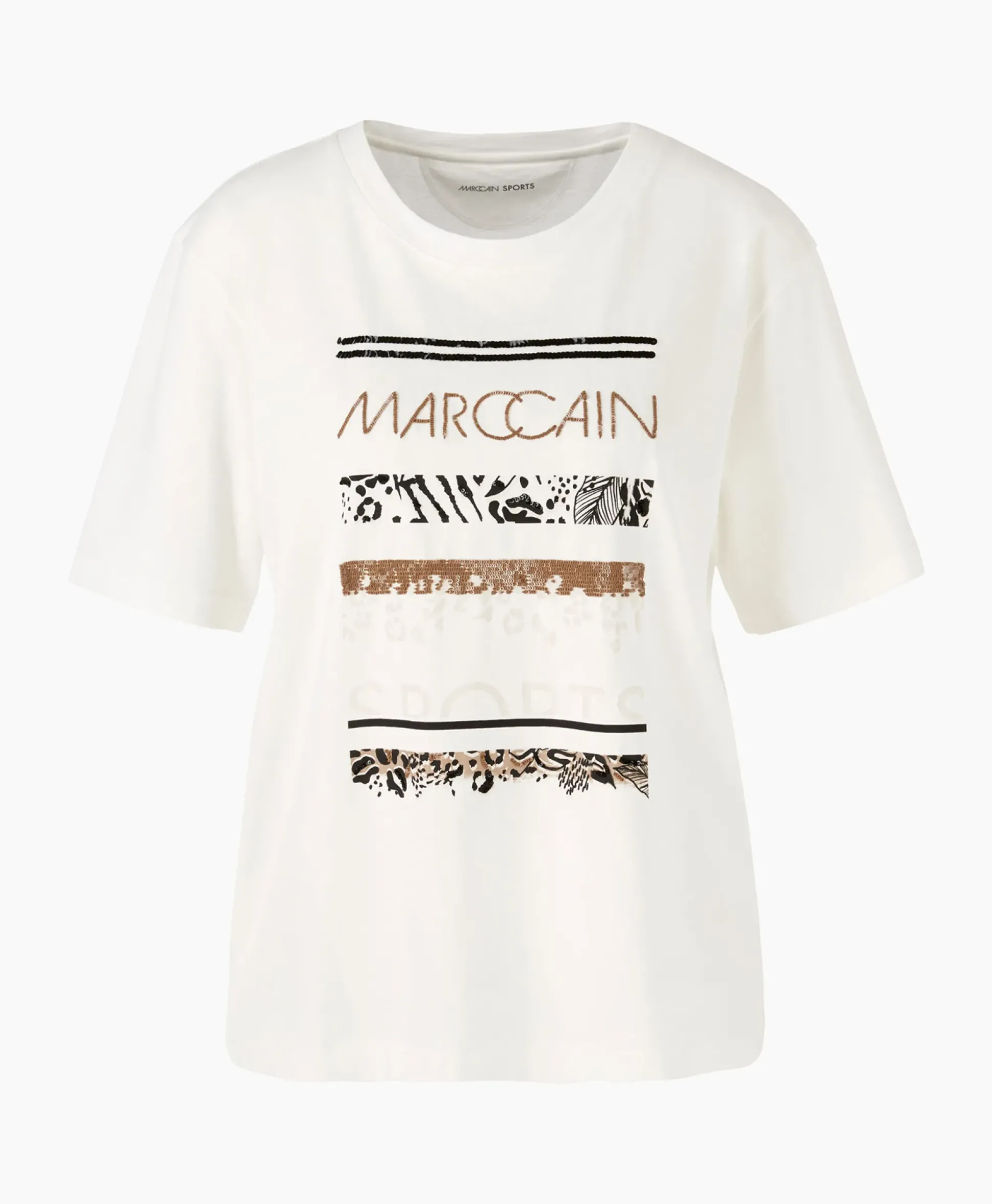 Marccain Sport T-Shirt Ws 48.21 J58 Off White