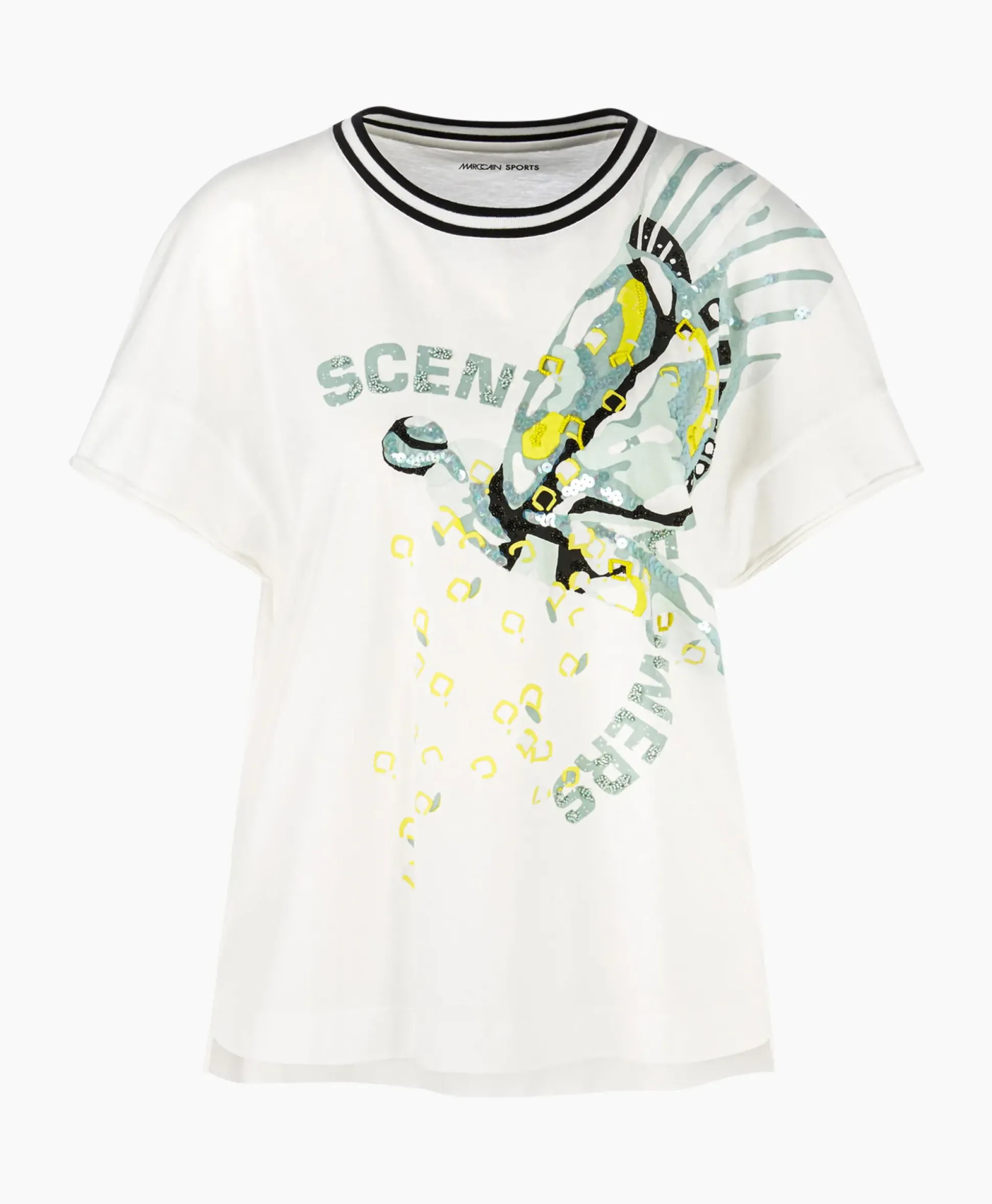 Marccain Sport T-Shirt Ws 48.06 J41 Off White