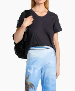 Marccain Sport T-Shirt Ws 48.31 J55 Midden Blauw