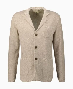Maurizio Baldassari Jack Knit With Rib Details Beige