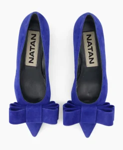 Natan Schoenen Ballerina Cam Electrico Leder Blauw