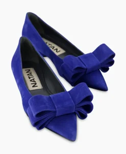 Natan Schoenen Ballerina Cam Electrico Leder Blauw