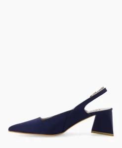 Natan Schoenen Pump Stretch Morelli 9 Blu Scuro Blauw