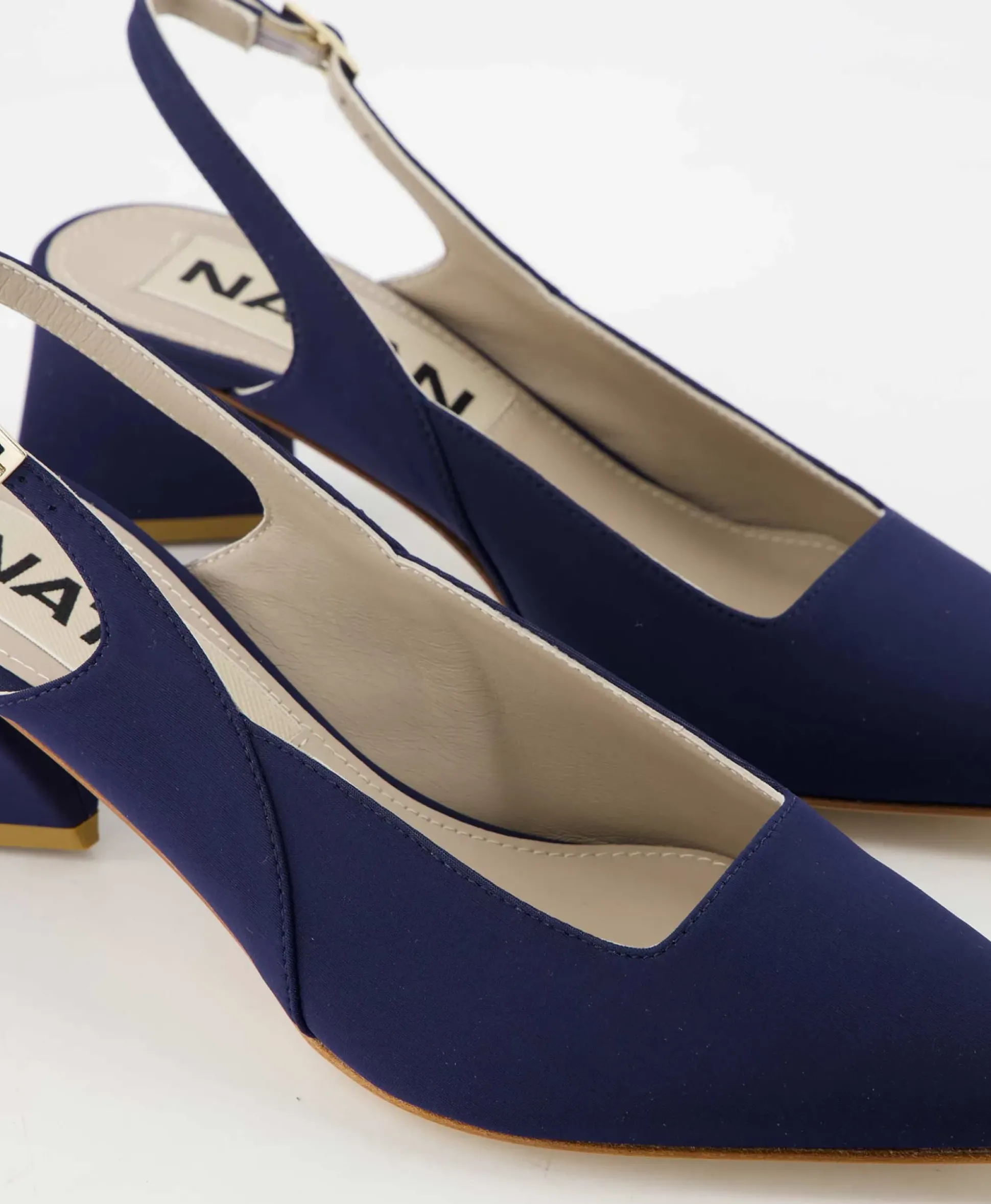 Natan Schoenen Pump Stretch Morelli 9 Blu Scuro Blauw