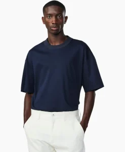 Nn07 T-Shirt Benja Ss Donker Blauw