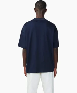 Nn07 T-Shirt Benja Ss Donker Blauw