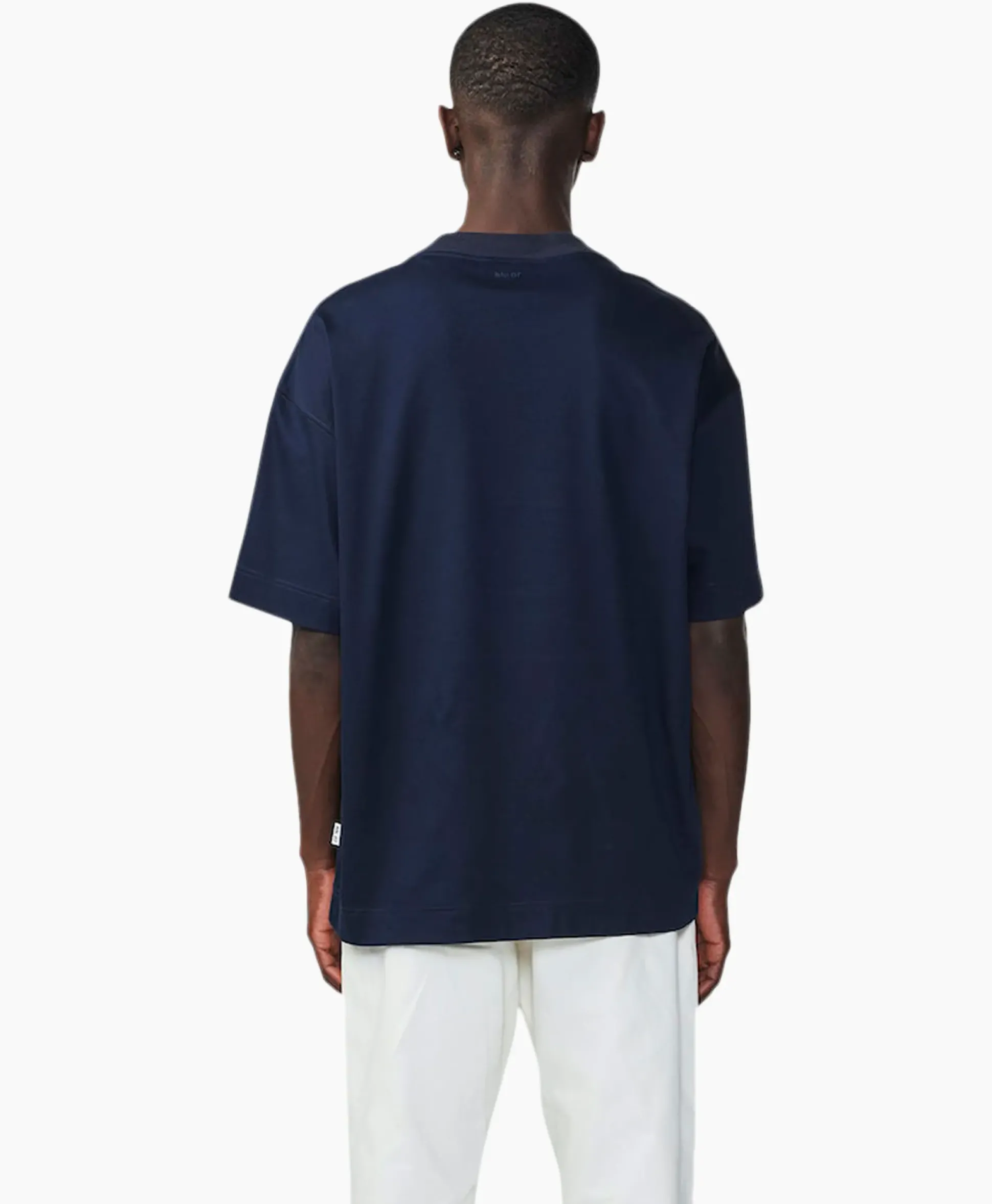 Nn07 T-Shirt Benja Ss Donker Blauw