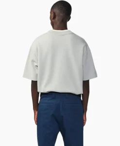 Nn07 T-Shirt Nat Logo Tee Beige