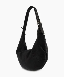 Nunoo Bags Crossbody Tas Dagmar Rivet Washed Black Zwart