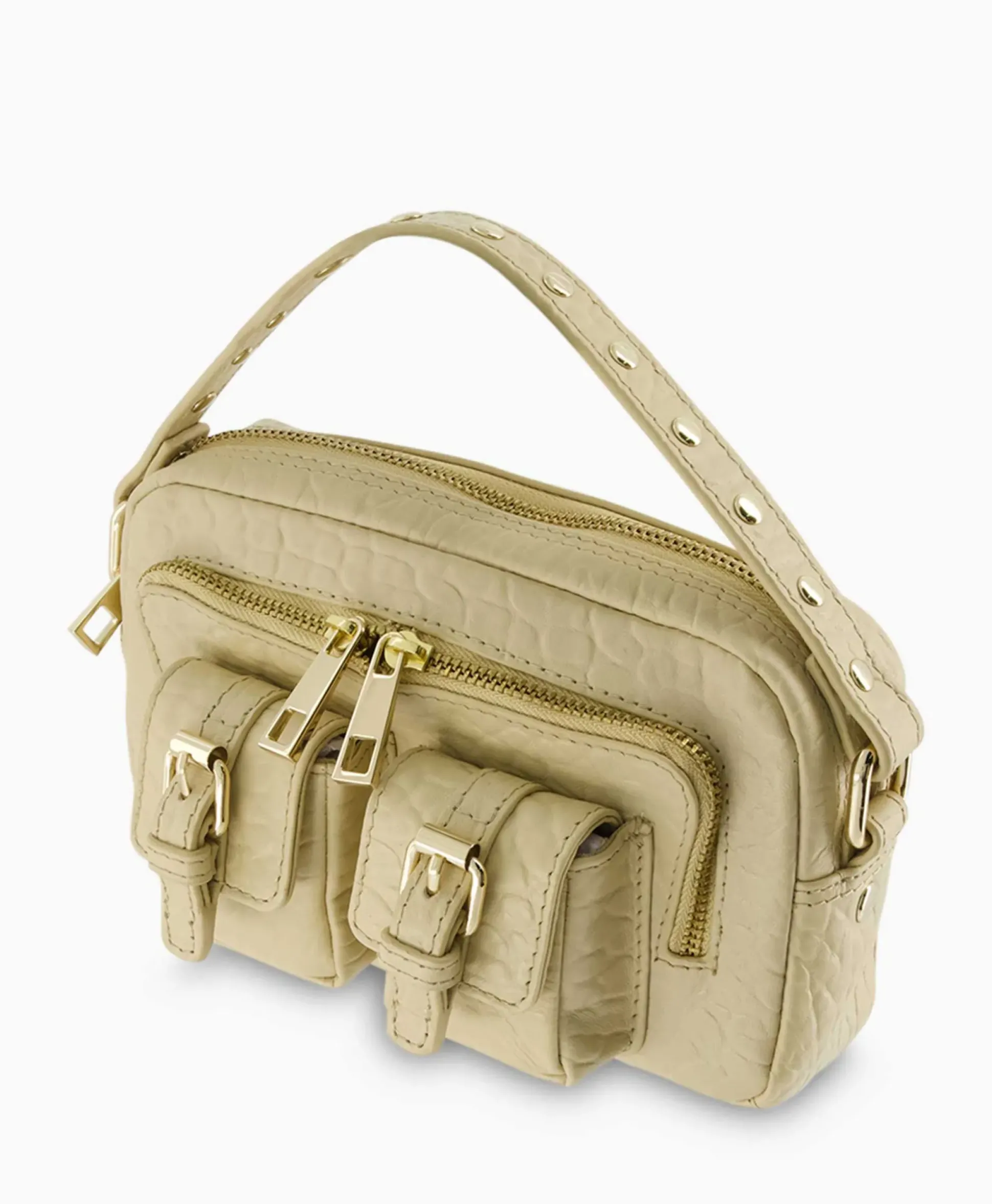 Nunoo Bags Schouder / Hand Tas Helena Buckle New Zealand Beige