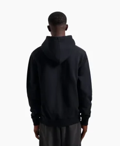 Olaf Hussein Hoodie Blur Logo Zwart