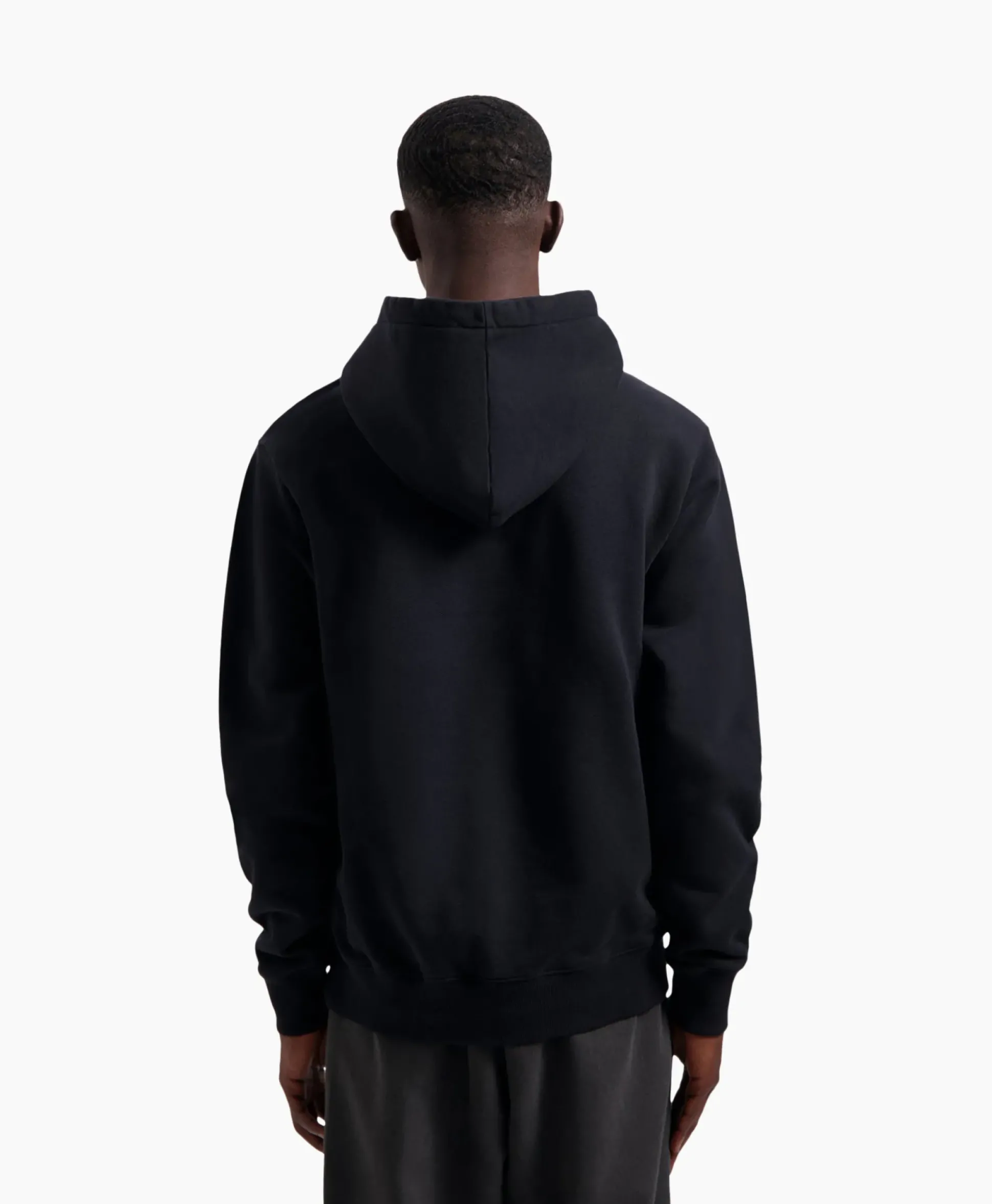 Olaf Hussein Hoodie Blur Logo Zwart