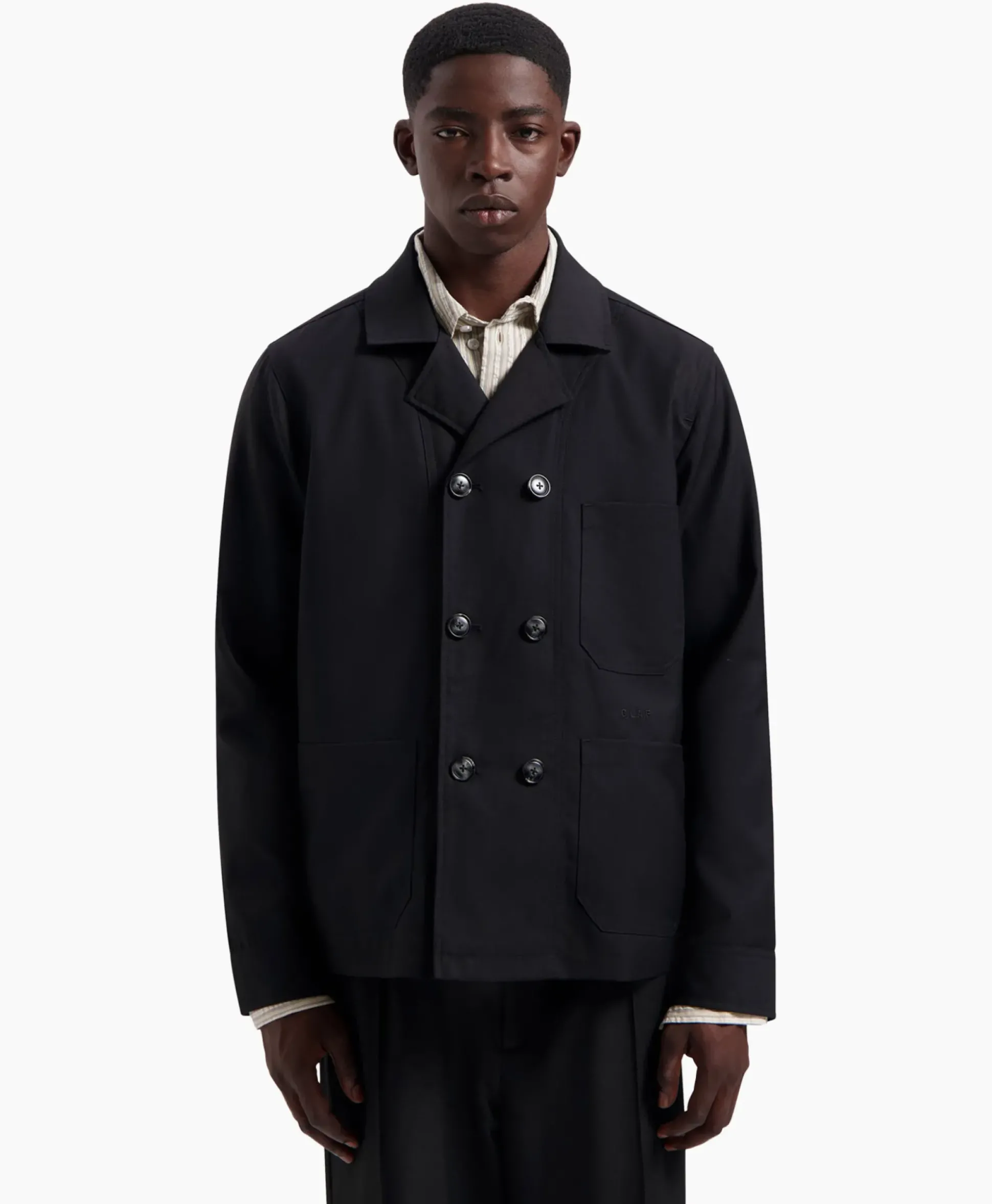 Olaf Hussein Jack Db Workwear Blazer Zwart