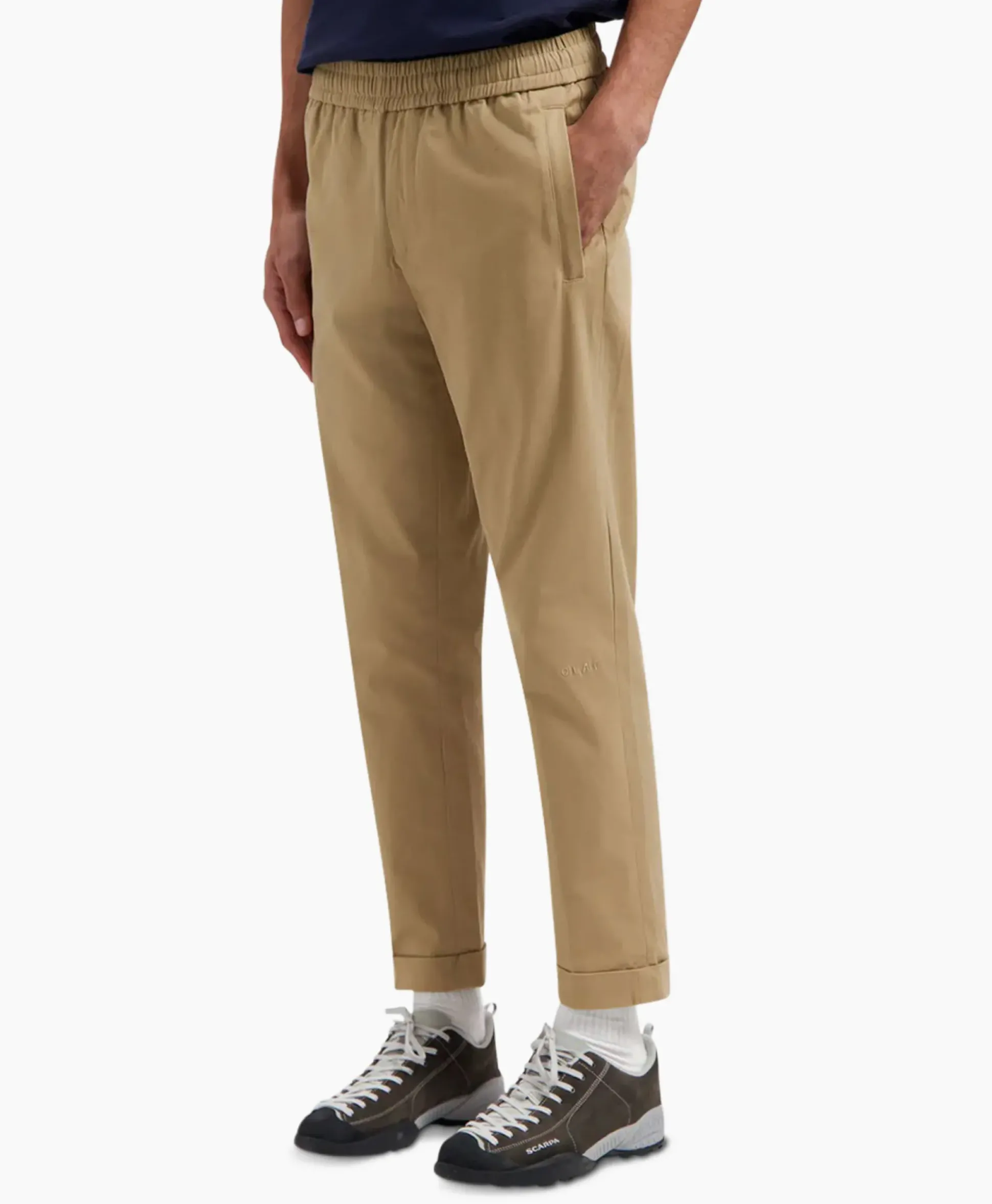 Olaf Hussein Pantalon Slim Cotton Khaki