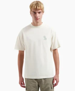 Olaf Hussein T-Shirt Korte Mouw Layered Logo Off White