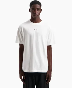 Olaf Hussein T-Shirt Korte Mouw Block Wit