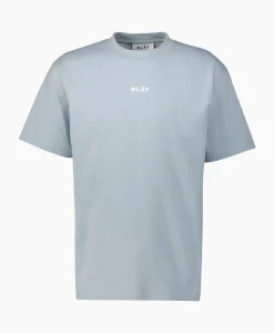 Olaf Hussein T-Shirt Korte Mouw Block Licht Blauw