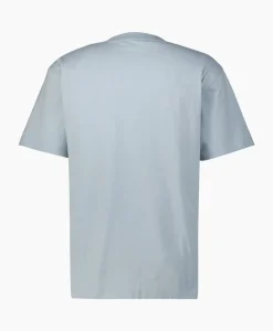 Olaf Hussein T-Shirt Korte Mouw Block Licht Blauw