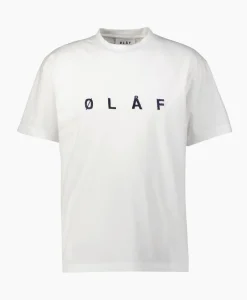 Olaf Hussein T-Shirt Korte Mouw Embroidery Off White