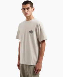 Olaf Hussein T-Shirt Korte Mouw Diver Cement