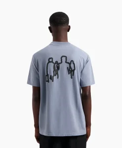 Olaf Hussein T-Shirt Transit Tee Blauw
