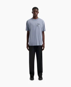 Olaf Hussein T-Shirt Transit Tee Blauw