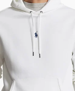 Ralph Lauren Hoodie Mid Logo Wit