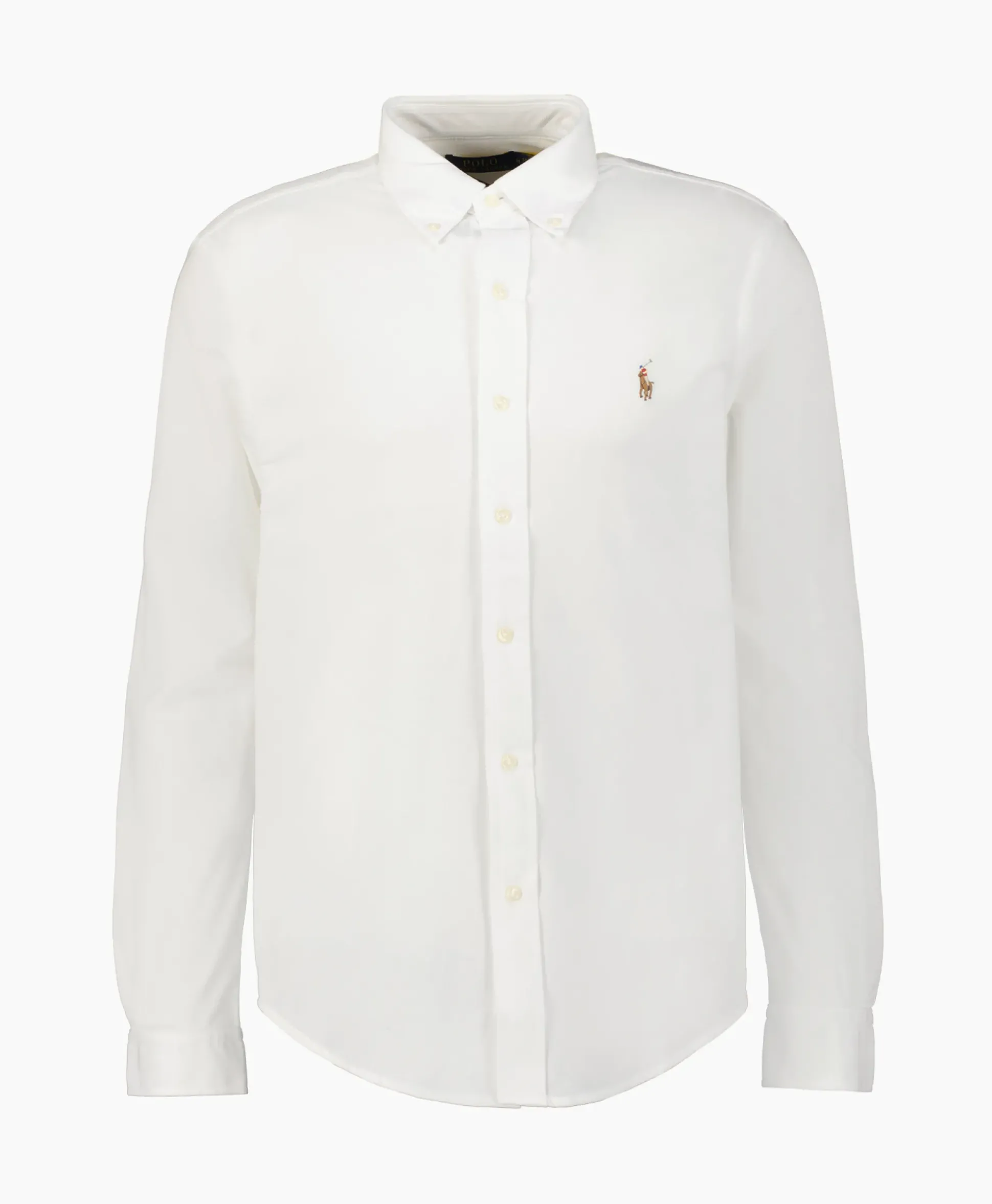 Ralph Lauren Overhemd Oxford Mesh Wit