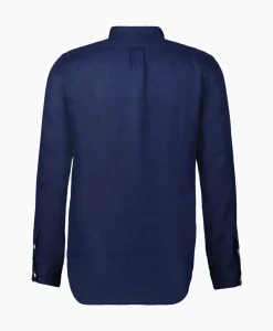 Ralph Lauren Overhemd Pd Linen Donker Blauw