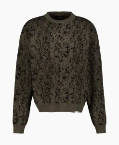 Represent Gebreide Trui Camo Groen