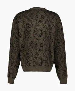 Represent Gebreide Trui Camo Groen