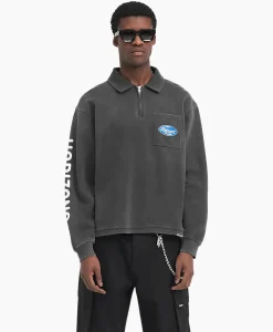 Represent Pullover Classic Part Quarter Zip Zwart