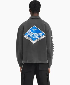 Represent Pullover Classic Part Quarter Zip Zwart
