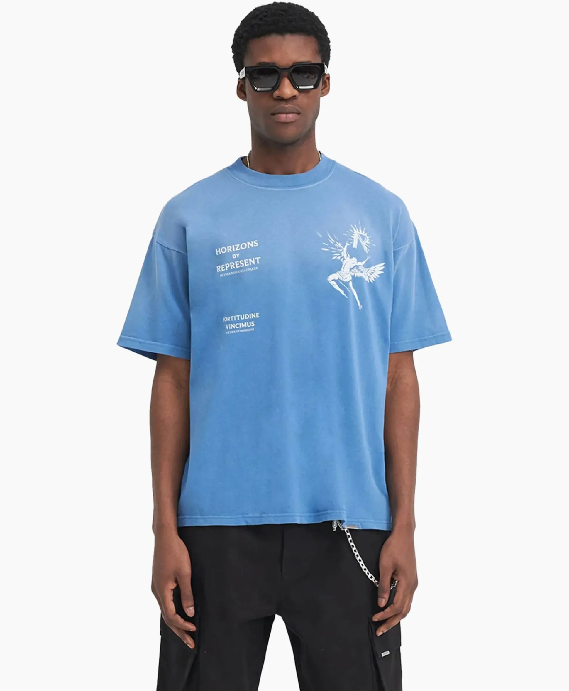 Represent Top & T-Shirt Icarus Licht Blauw