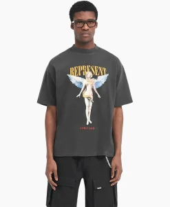 Represent T-Shirt Korte Mouw Rebornzwart