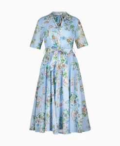 Riani Jurk 346690-4129 Blauw Dessin