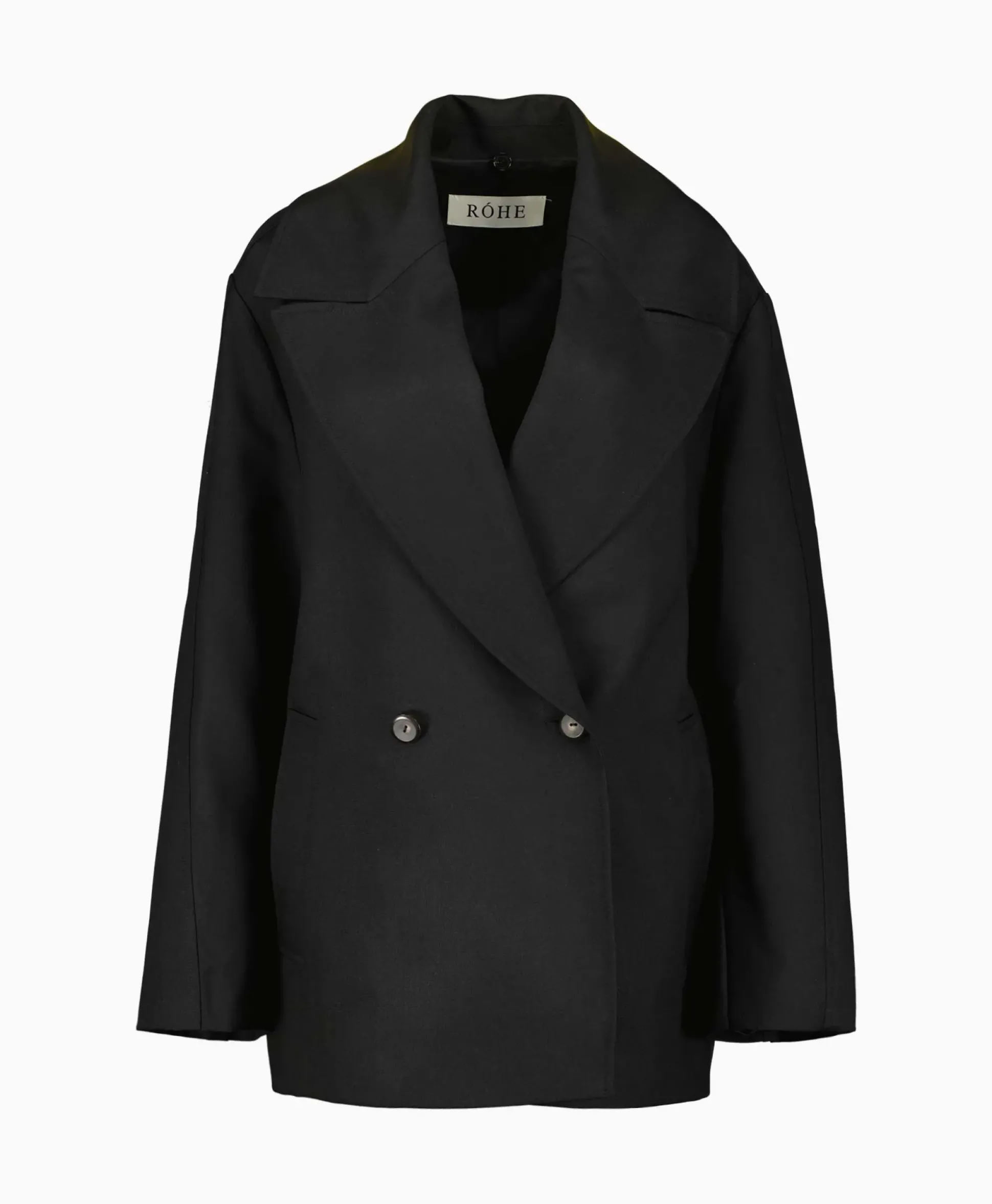 Rohe Mantel Wool Tailoring Scarf Zwart