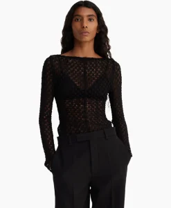 Rohe Top Lace Zwart