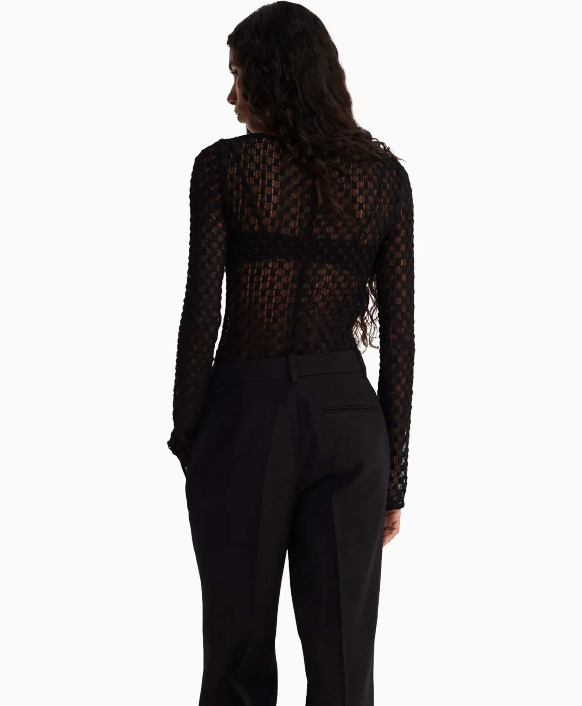 Rohe Top Lace Zwart