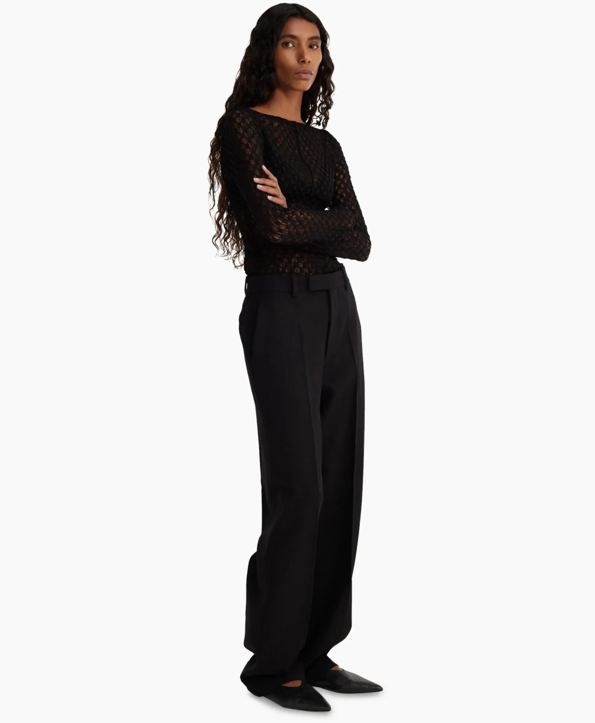 Rohe Top Lace Zwart