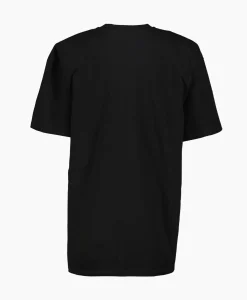 Rotate T-Shirt Korte Mouw Oversized Logo Zwart
