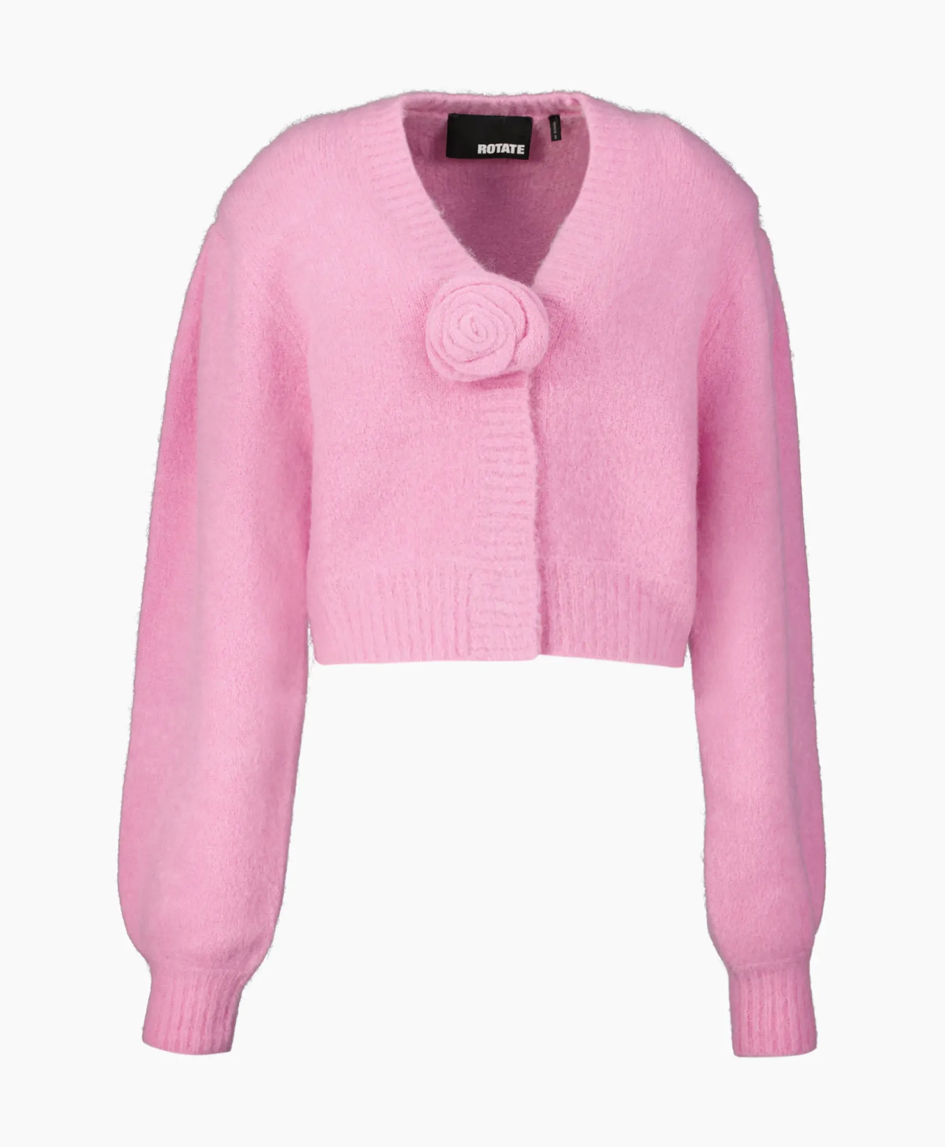 Rotate Vest Knit Cropped Pink