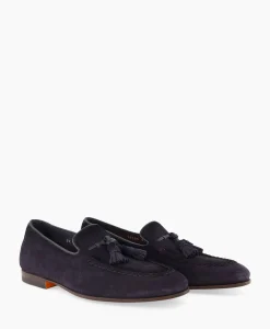 Santoni Loafer Doodling-Rvr Donker Blauw