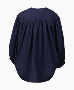 Sea Me Happy Blouse Balloon Donker Blauw