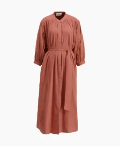 Sea Me Happy Maxi Jurk Balloon Long Double Layered Bruin