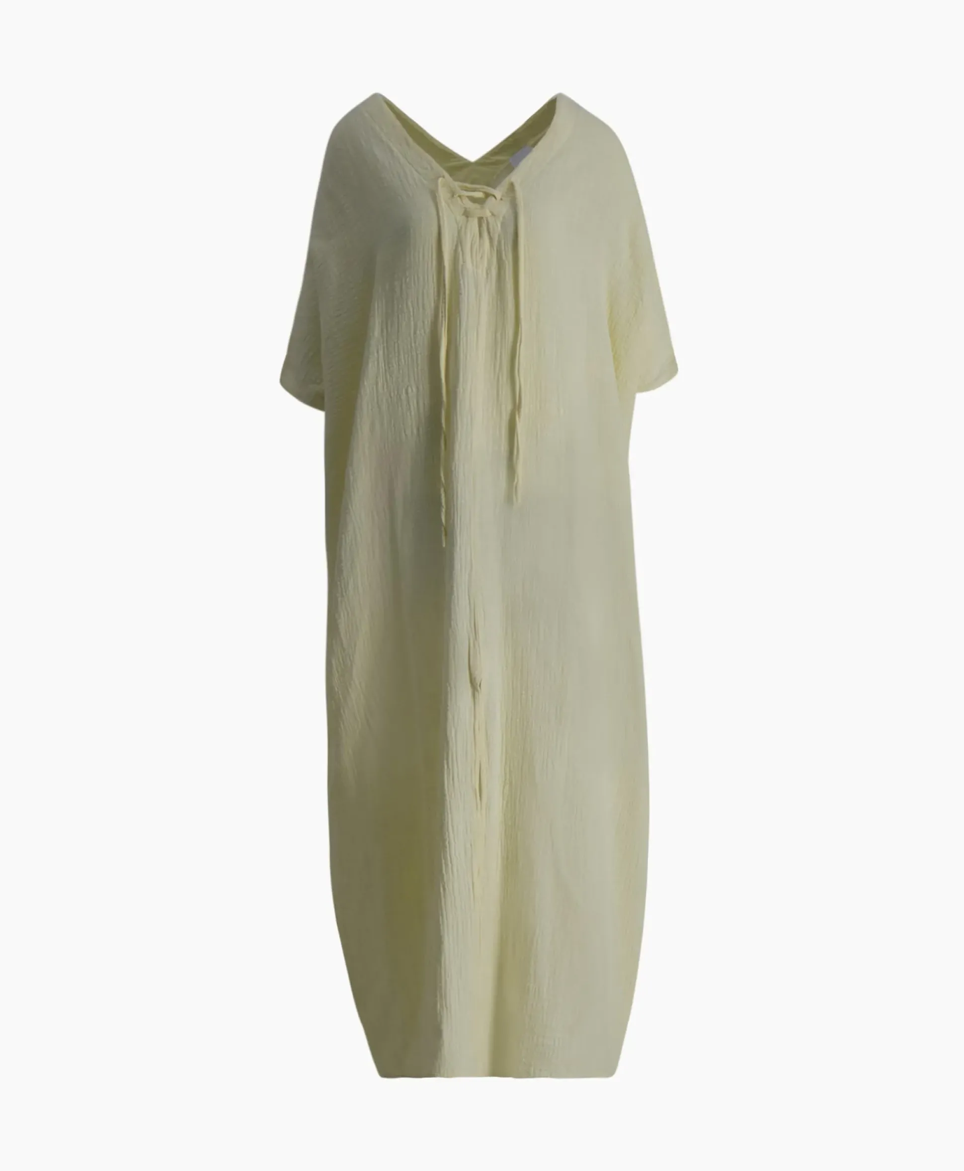 Sea Me Happy Maxi Jurk Monoi Bamboo Licht Geel